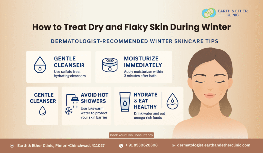 How to Treat Dry and Flaky Skin During Winter
